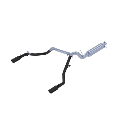 MBRP | Ford 3 Inch Cat Back Exhaust System Dual Split Rear Exit For 19-23 Ford Ranger Ecoboost 2.3L  | S5223BLK