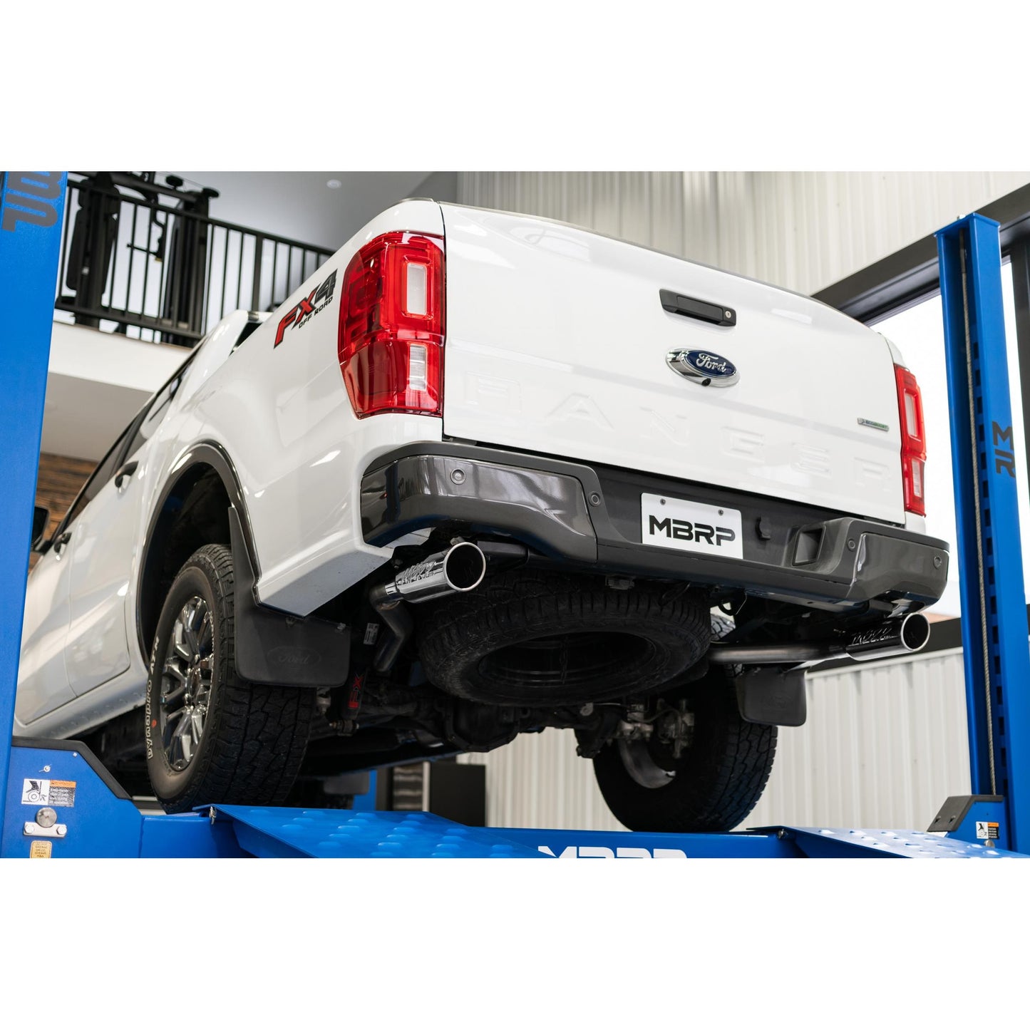 MBRP | Ford 3 Inch Cat Back Exhaust System Dual Split Rear Exit For 19-23 Ford Ranger Ecoboost 2.3L  | S5223BLK