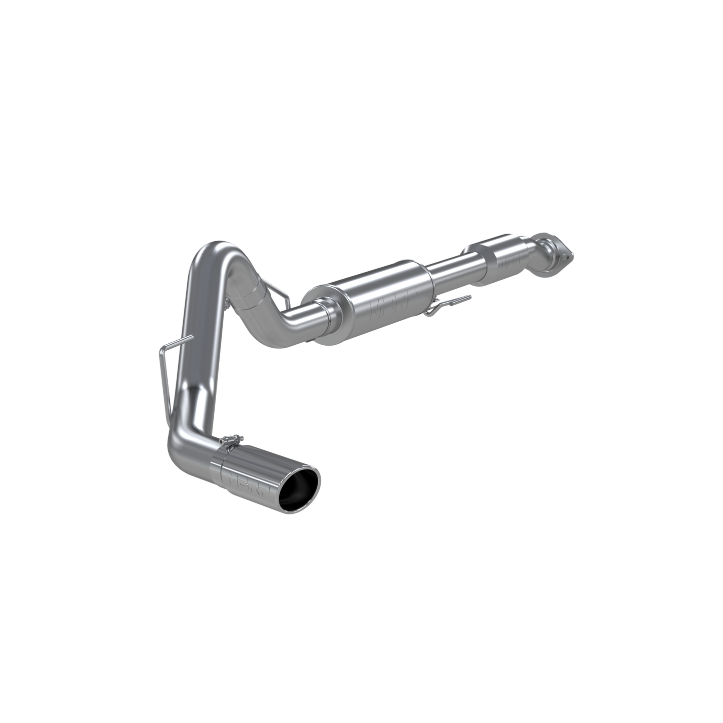 MBRP | 3 1/2 Inch Cat Back Exhaust System Single Exit For 11-14 Ford F-150 Raptor 6.2L Crew Cab/Short Bed Extended Cab Short Bed Aluminized Steel  | S5228AL