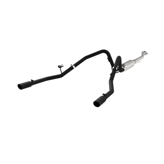 MBRP | 2.5 Inch Cat Back Exhaust System Dual Rear Exit For 11-14 Ford F-150 V6 EcoBoost Black Coated  | S5240BLK