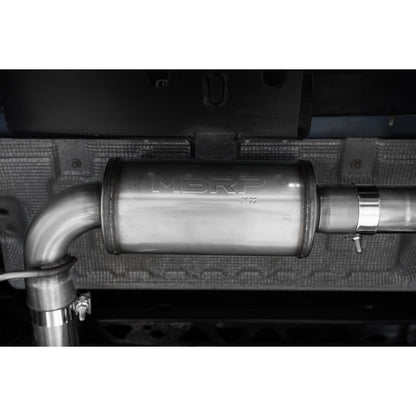 MBRP | 2021-Up Ford Bronco 2.3L/2.7L Aluminized Steel 3 Inch Cat-Back Single High Clearance Rear Exit Touring Armor Lite  | S5245AL
