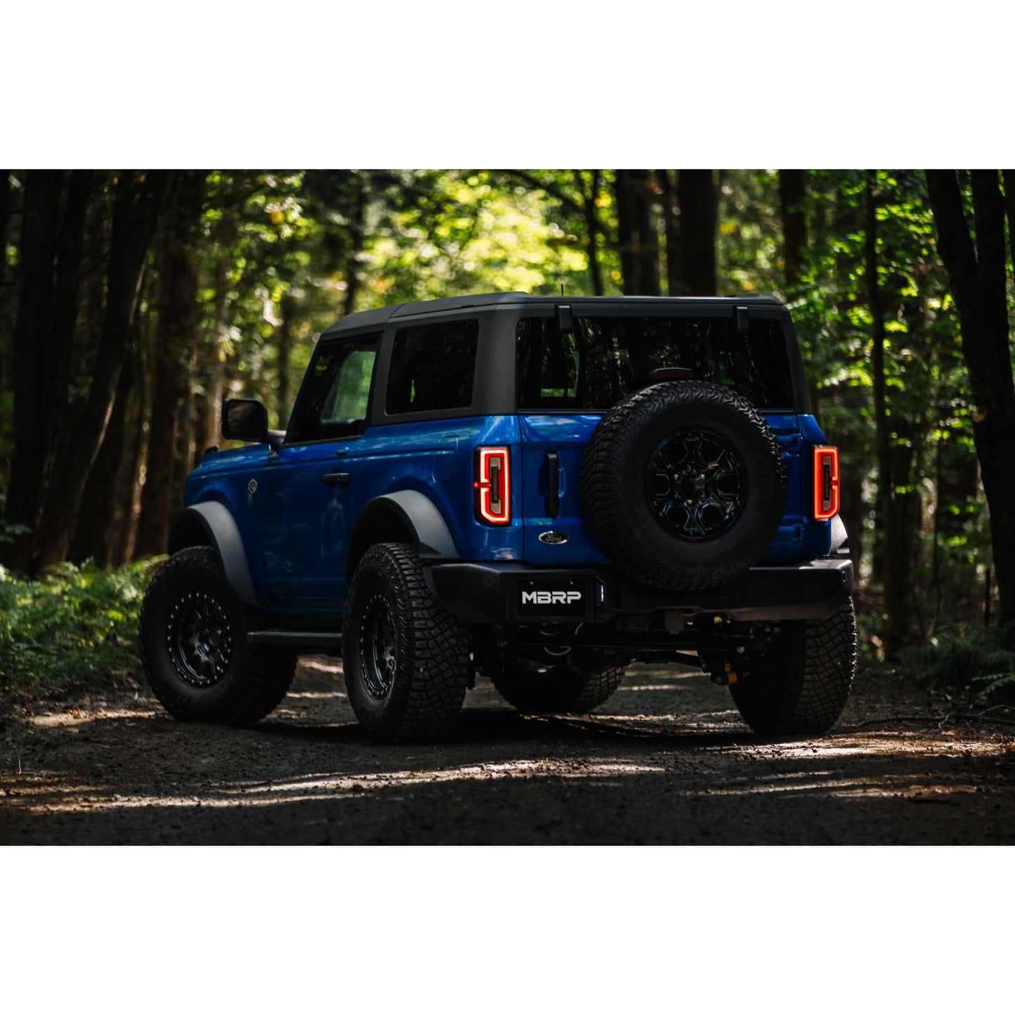MBRP | 2021-Up Ford Bronco 2.3L/2.7L Aluminized Steel 3 Inch Cat-Back Single High Clearance Rear Exit Touring Armor Lite  | S5245AL