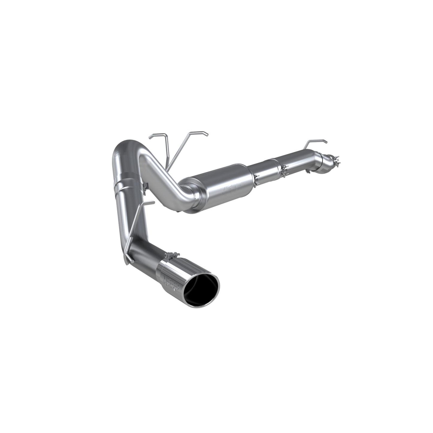 MBRP | 4 Inch Resonator Back Exhaust System Single Side Exit Aluminized Steel For 11-16 Ford F-250/350 6.2L  | S5246AL
