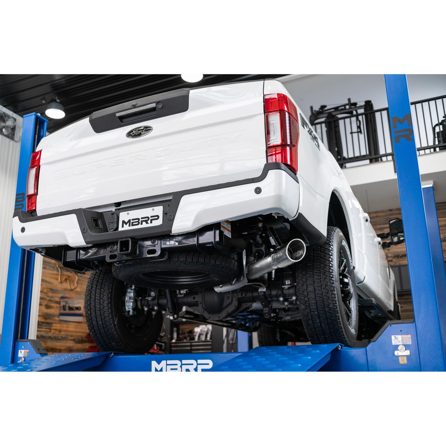 MBRP | Ford 4 Inch Exhaust Resonator Back Single Side Armor Pro For 17-Up Ford F250/F350  | S5247304
