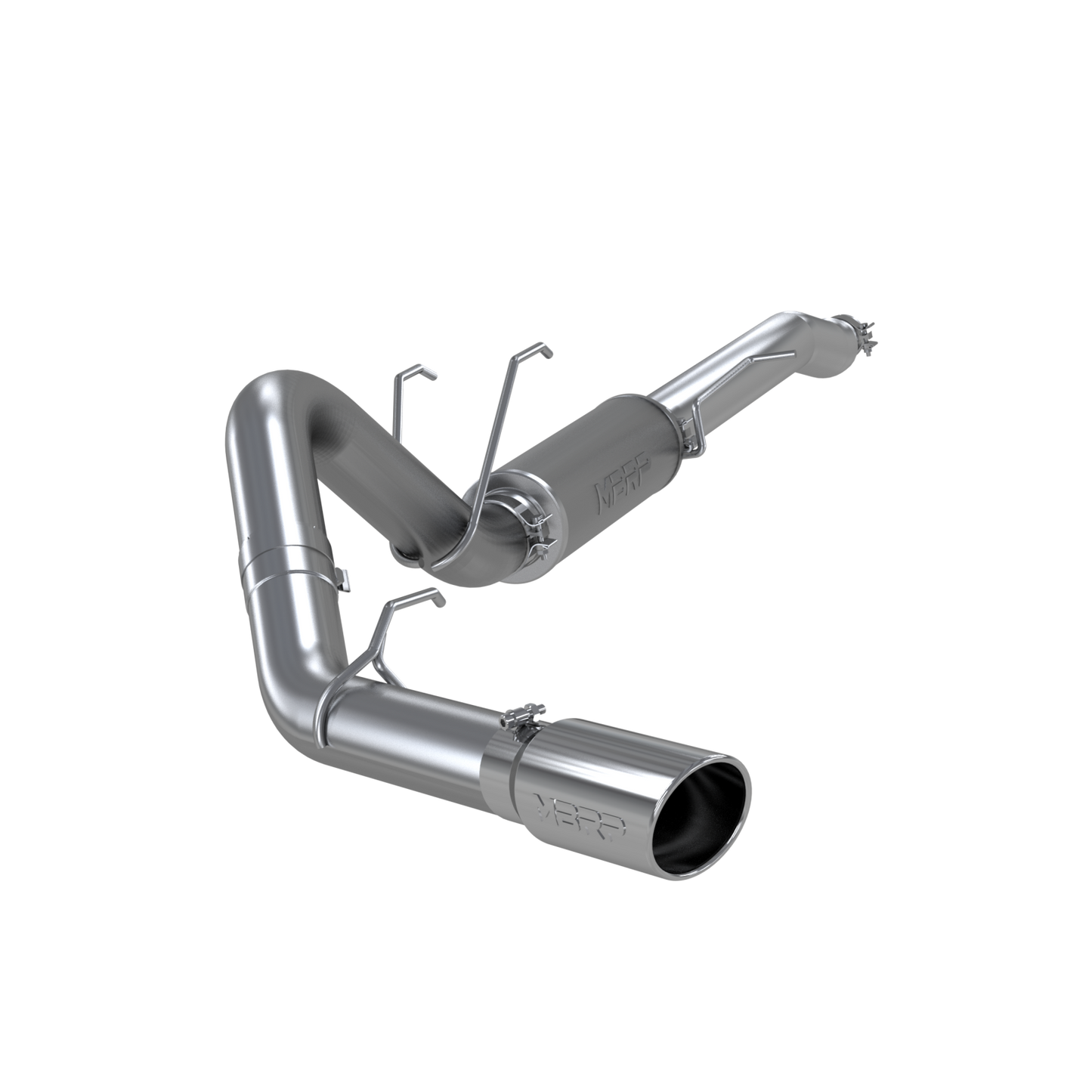 MBRP | Ford 4 Inch Exhaust Resonator Back Single Side Armor Lite For 17-Up Ford F250/F350  | S5247AL