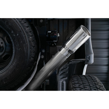 MBRP | Ford 4 Inch Exhaust Resonator Back Single Side Armor Lite For 17-Up Ford F250/F350  | S5247AL