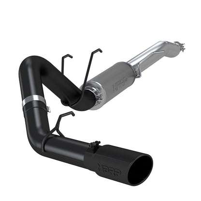 MBRP | Ford 4 Inch Exhaust Resonator Back Single Side Exit Armor BLK For 17-Up Ford F250/F350  | S5247BLK