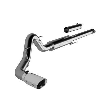 MBRP | 4 Inch Cat Back Exhaust System Single T304 Stainless Steel For 15-20 Ford F-150 2.7L/3.5L EcoBoost Excludes 19 F150 Limited  | S5259304