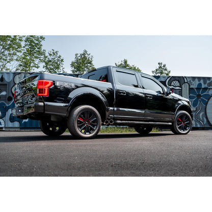 MBRP | 3 Inch Cat Back Exhaust System Pre-Axle Dual Outlet T304 Stainless Steel Street Version For 15-20 Ford F-150  | S5262304