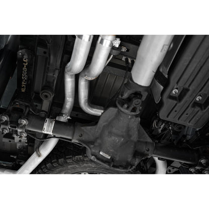 MBRP | 3 Inch Exhaust Resonator Back Dual Rear Exit T409 Stainless Steel For 17-20 Ford F-150 Raptor 3.5L EcoBoost  | S5264409