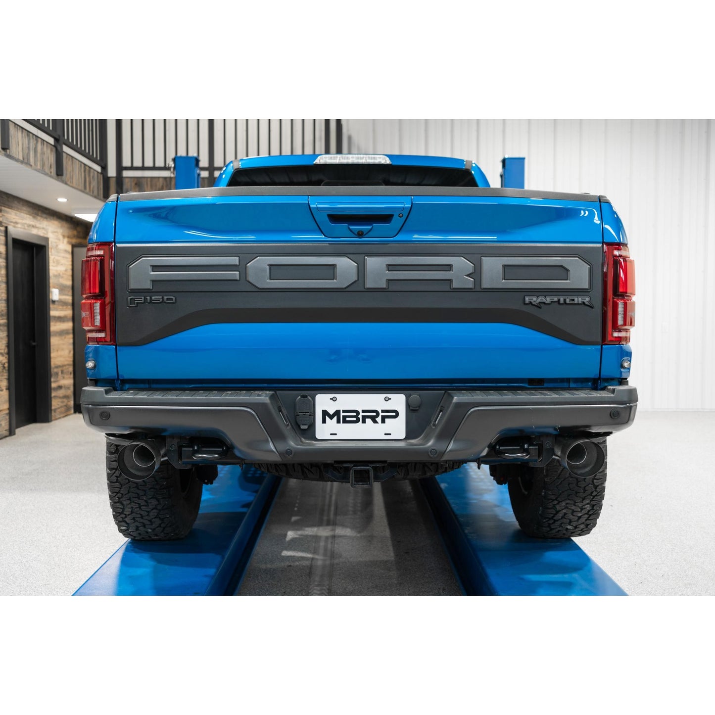 MBRP | 3 Inch Exhaust Resonator Back Dual Rear Exit T409 Stainless Steel For 17-20 Ford F-150 Raptor 3.5L EcoBoost  | S5264409
