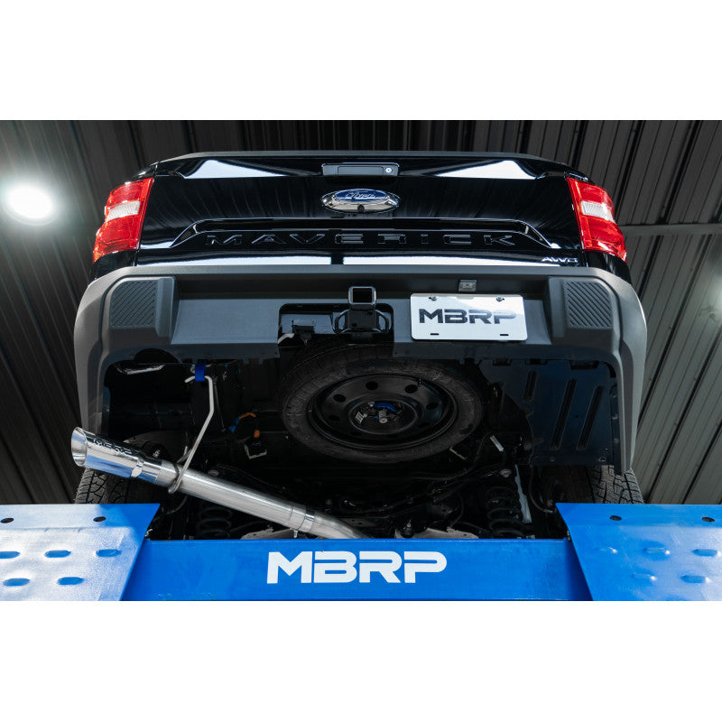 MBRP | 2022-Up Ford Maverick 2.0L EcoBoost AWD, Aluminized 3 Inch Cat-Back Single Side Exit  | S5267AL