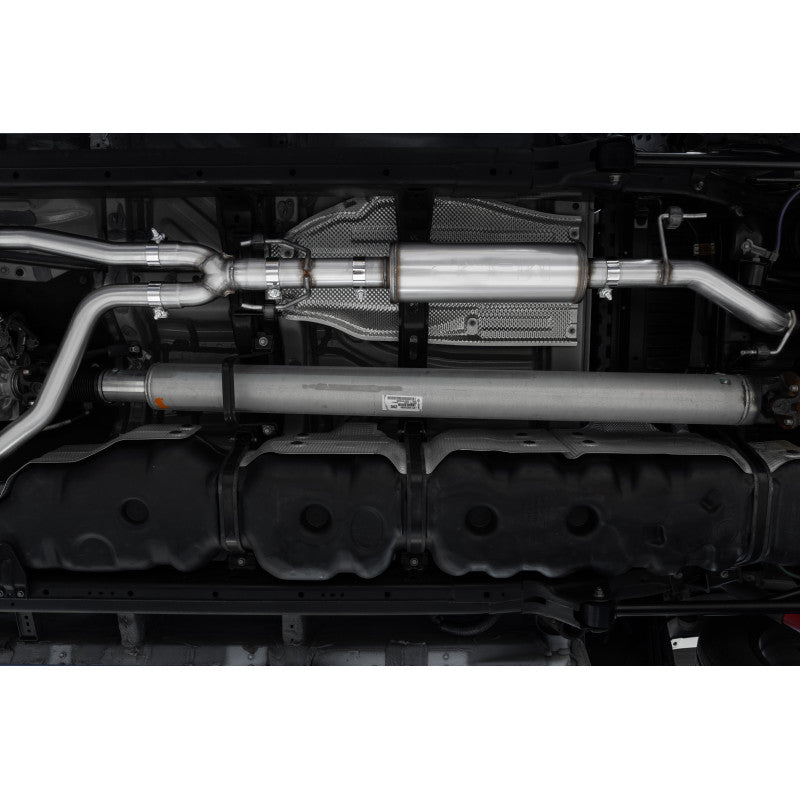 MBRP | 2022-Up Toyota Tundra 3.4L T304 Stainless Steel 2.5 Inch Dual Cat-Back Single Side Exit   | S5301304
