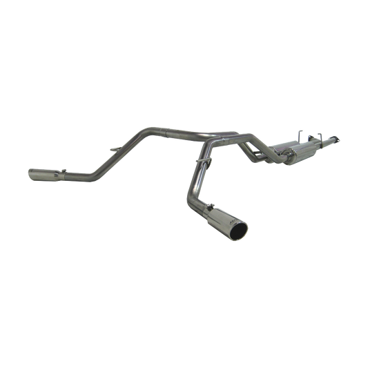 MBRP | Cat Back Exhaust System Dual Side Exit T409 Stainless Steel For 07-08 Toyota Tundra 4.7/5.7L V8, DC-Std. and CM Short Bed 09-09 Toyota Tundra 4.7L, EC-Std. and SB/Crew Cab/Short Bed  | S5306409