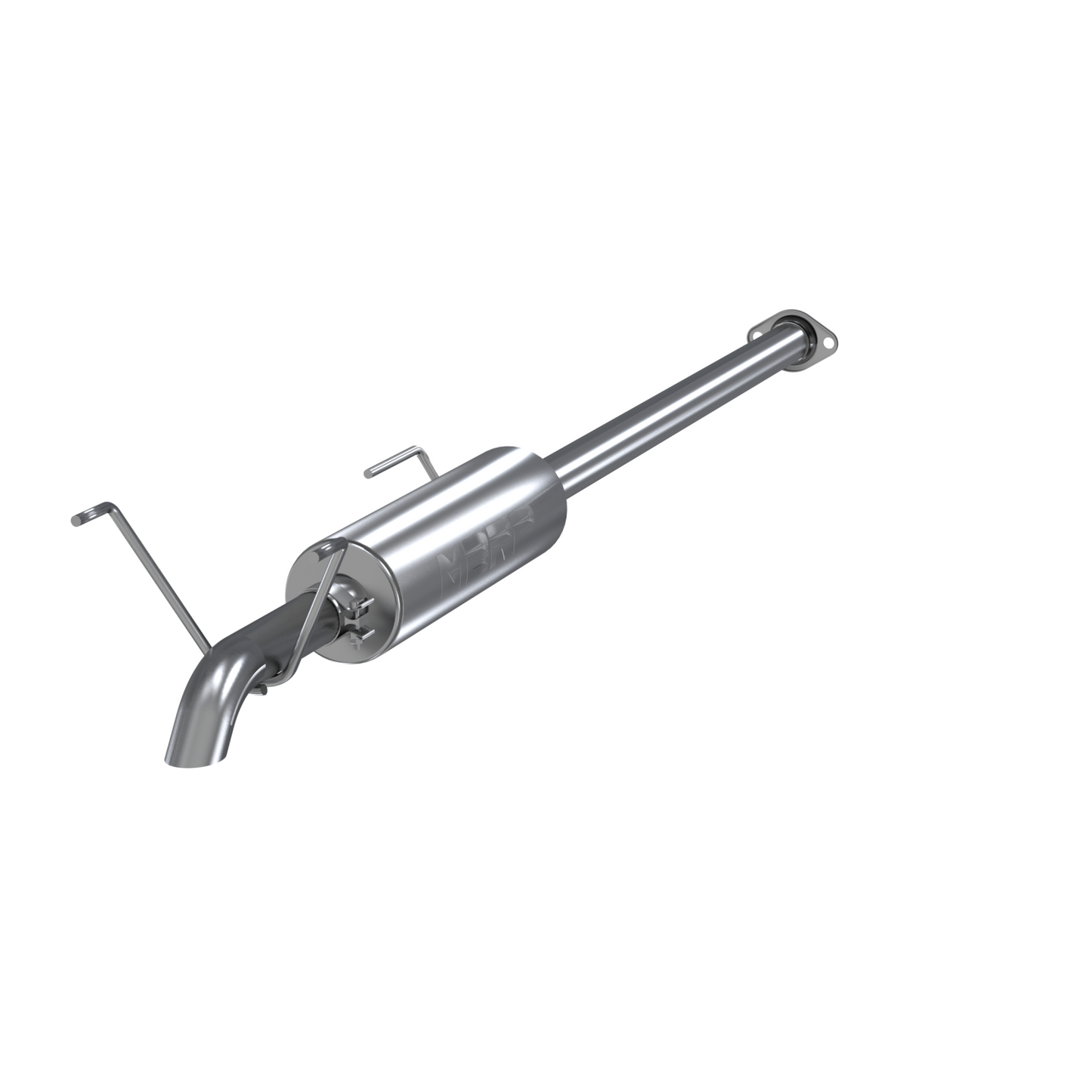 MBRP | Cat Back Exhaust System Turn Down Single Aluminized Steel For 05-15 Toyota Tacoma 4.0L, Extended Cab/Crew Cab Short Bed  | S5322AL