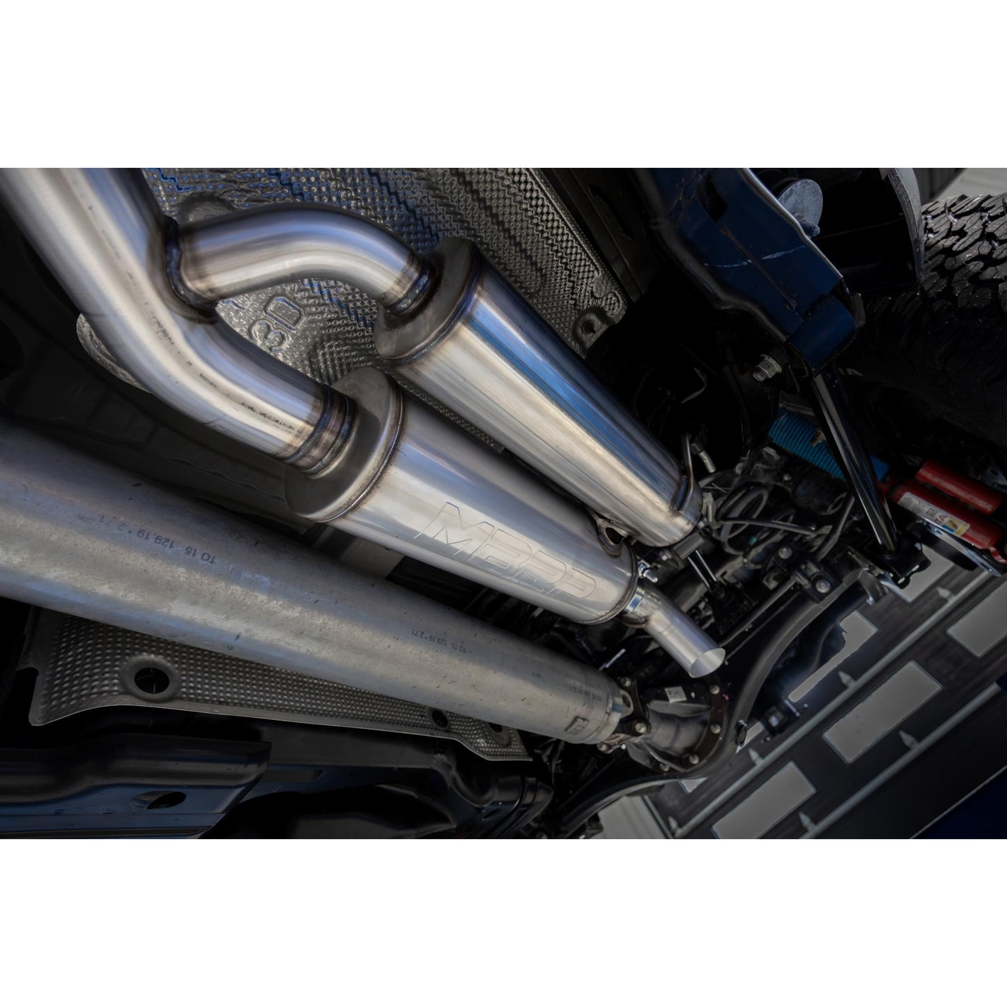 MBRP | 2024-Up Toyota Tacoma 2.4L Armor Lite 3-Inch Cat-Back Pre-Axle Turn Down,  | S5325AL