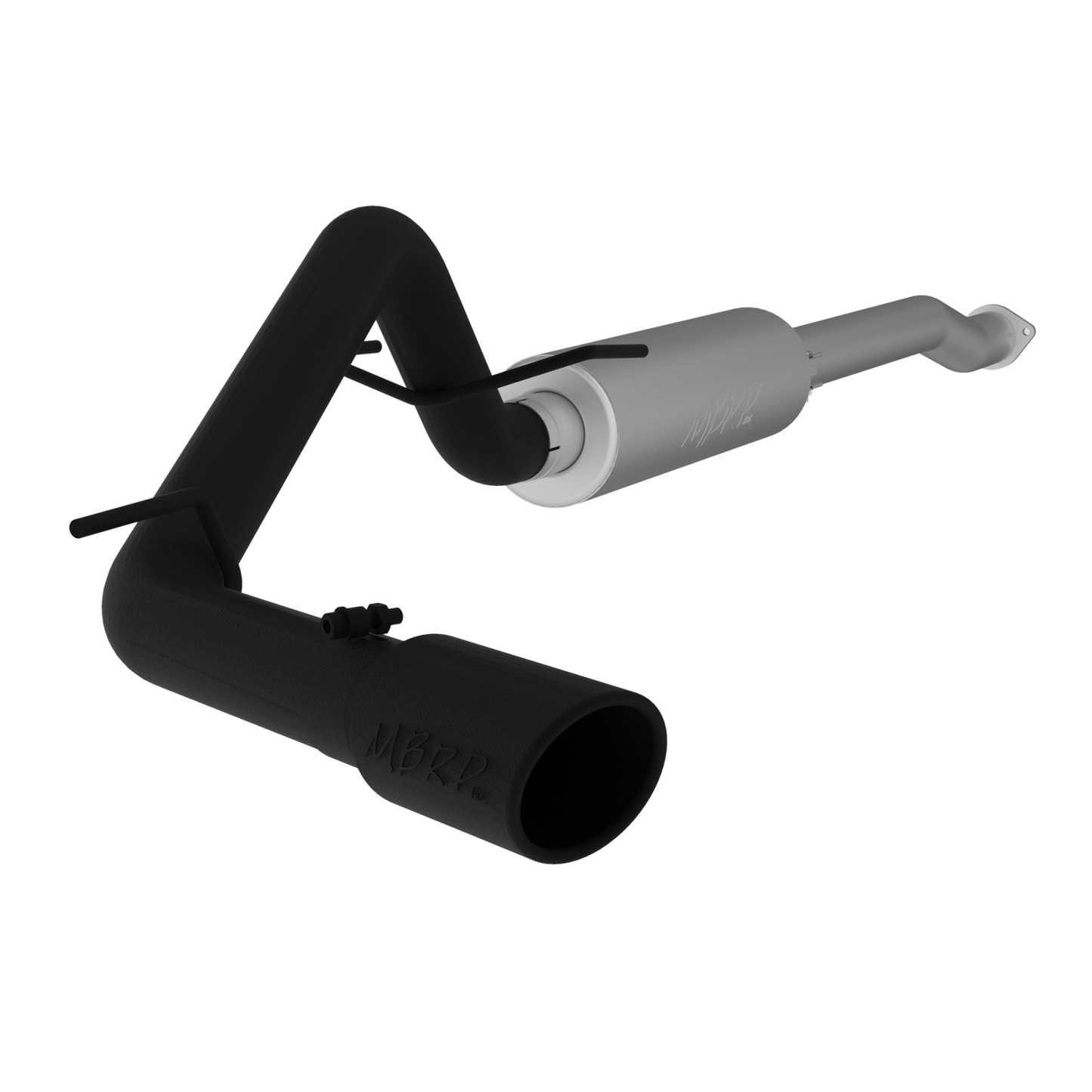 MBRP | Toyota 3 Inch Cat Back Exhaust System For 16-23 Toyota Tacoma 3.5L Single Side Exit Black-Coated Aluminized Steel  | S5338BLK