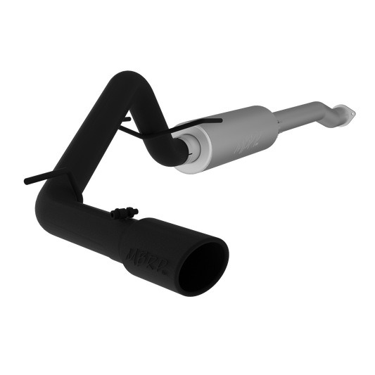 MBRP | Toyota 3 Inch Cat Back Exhaust System For 16-23 Toyota Tacoma 3.5L Single Side Exit Black-Coated Aluminized Steel  | S5338BLK