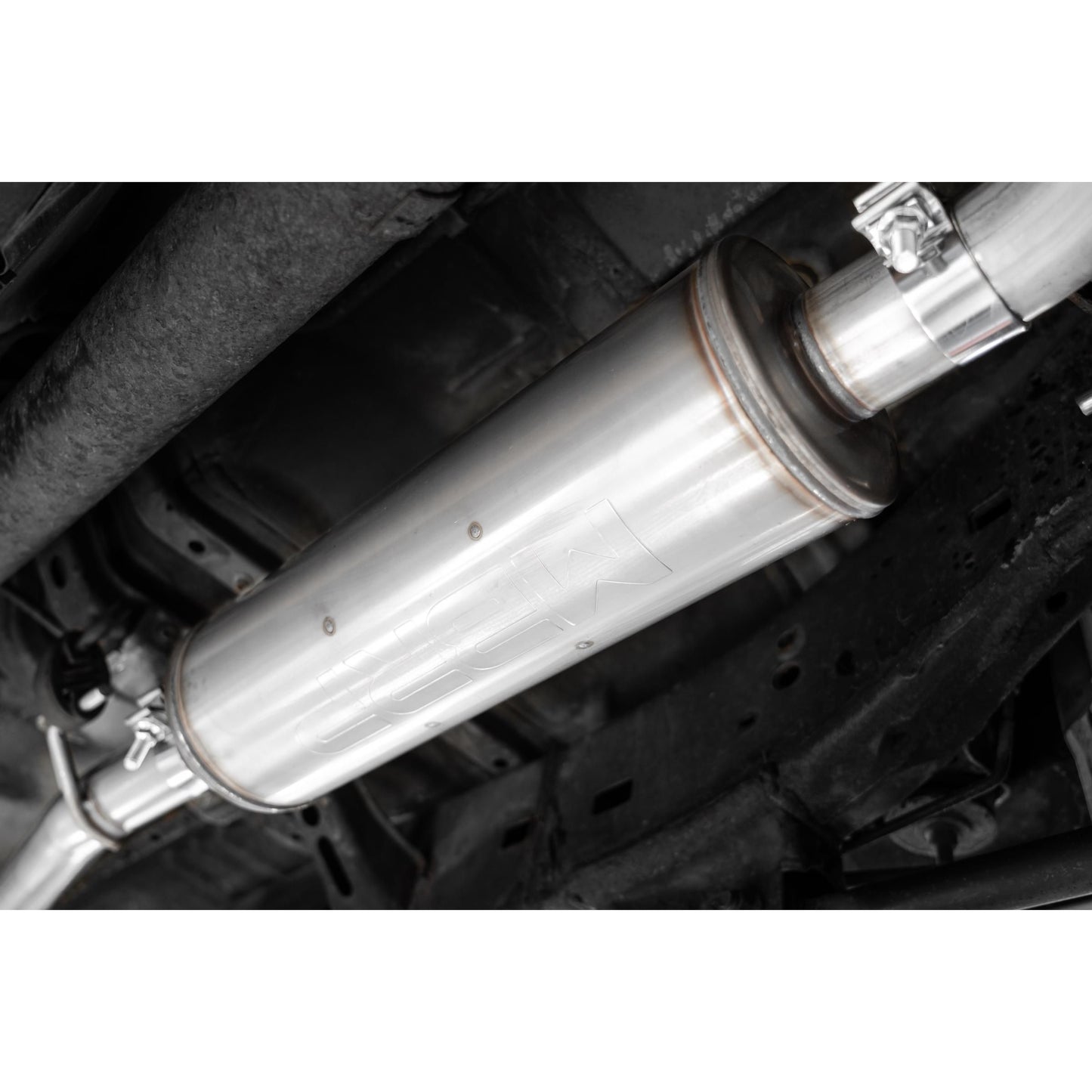 MBRP | 03-24 Toyota 4Runner 11-16 Toyota Land Cruiser Prado Armor Pro T304 Stainless Steel 2.5 Inch Cat-Back High Clearance Turn Down Single Rear Exit  Exhaust System | S5343304