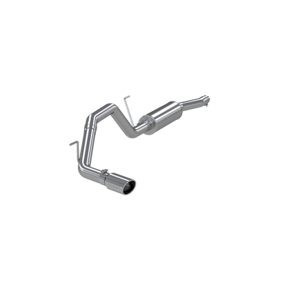 MBRP | Cat Back Exhaust System Single Side Aluminized Steel For 04-06 Nissan Titan 5.6L, Extended Cab/Crew Cab  | S5400AL