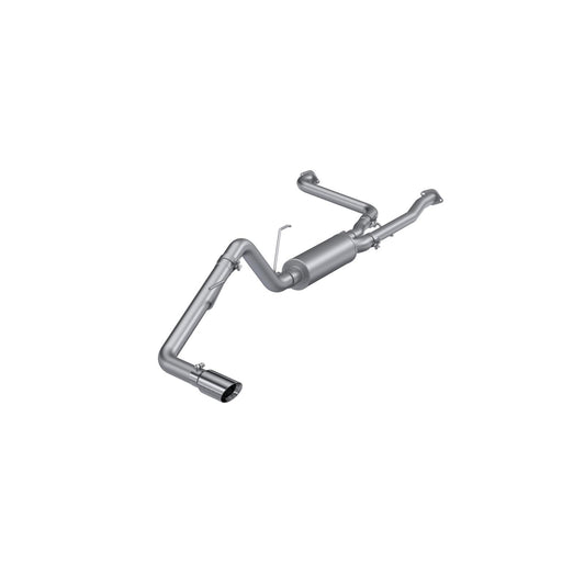 MBRP | 2022-Up Nissan Frontier 3.8L Aluminized Steel 2.5 Inch Cat-Back 3 Inch Single Rear Exit Armor Lite Series  | S5407AL