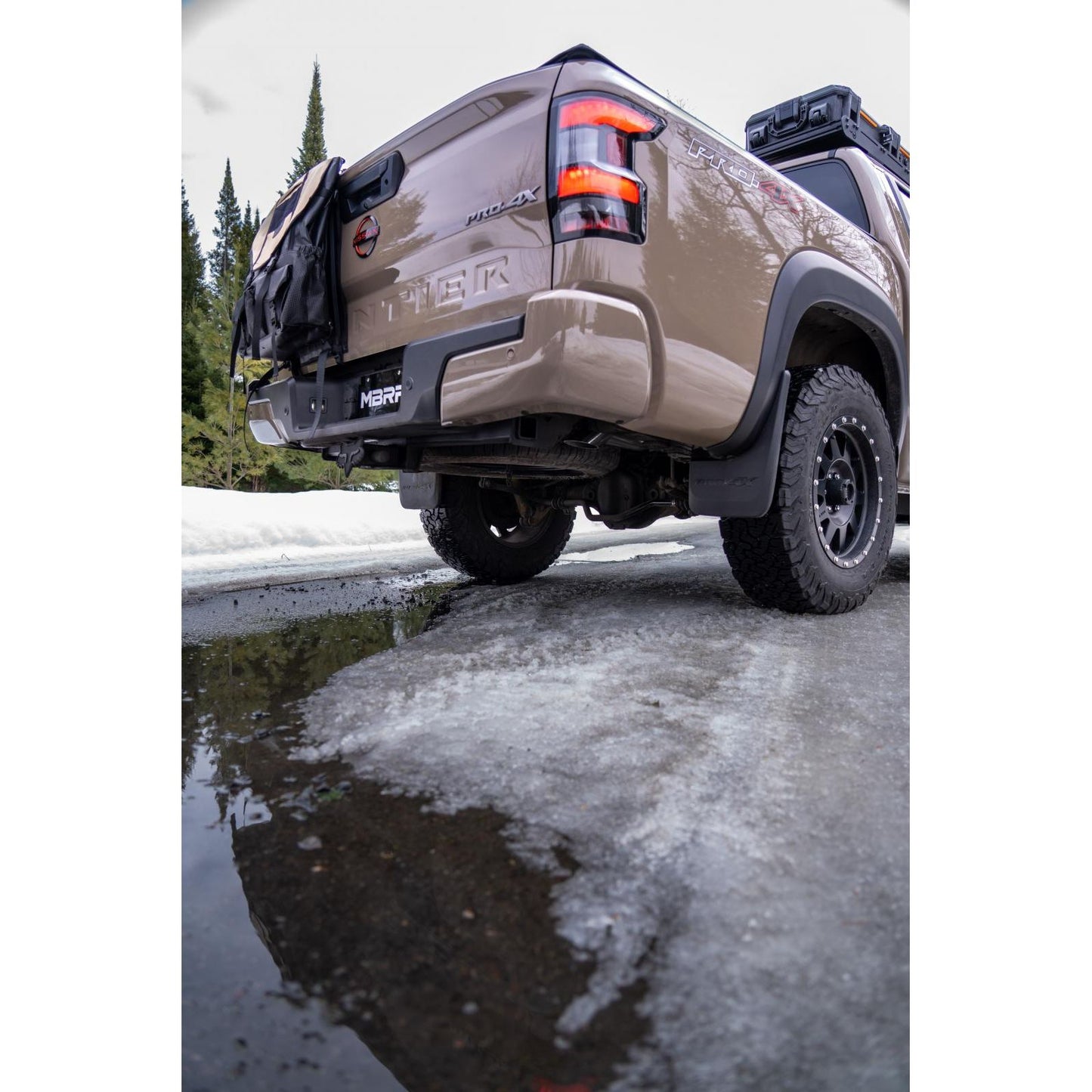 MBRP | 2022-Up Nissan Frontier 3.8L Turn Down Aluminized Steel 2.5 Inch Cat-Back 3 Inch Single High Clearance Rear Exit Armor Lite Series  | S5409AL