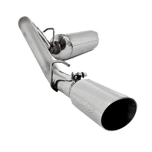 MBRP | Cat Back Exhaust System Single Side Aluminized Steel For 00-06 Jeep Wrangler TJ Inline-4 2.5L, Inline-6 4.0L  | S5500AL