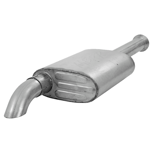 MBRP | 2.5 Inch Cat Back Exhaust System For 00-06 Wrangler TJ Inline 4 2.5L Inline 6 4.0L Unlimited Single Off-Road Turn Down Aluminized Steel  | S5522AL