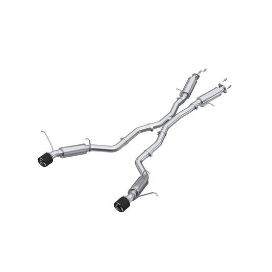 MBRP | 3 inch Cat-Back Dual Rear Exit with Carbon Fiber Tips 12-21 Jeep T304 Stainless Steel  | S55253CF