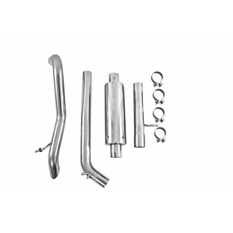 MBRP | Cat Back Exhaust System Single Rear Exit Off Road 409SS, 12-18 Jeep Wrangler/Rubicon JK 3.6L V6 2/4 Door  | S5530409