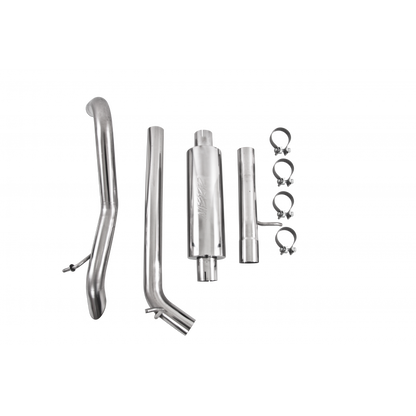 MBRP | Cat Back Exhaust System Single Rear Exit Off Road 409SS, 12-18 Jeep Wrangler/Rubicon JK 3.6L V6 2/4 Door  | S5530409