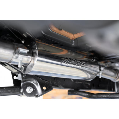 MBRP | Jeep Cat Back Exhaust System Single Rear Exit Armor Lite Series For 18-Up Wrangler JL 2/4 Door 2.0L, 3.6L  | S5533AL
