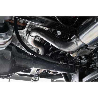 MBRP | Jeep Cat Back Exhaust System Single Rear Exit Armor Lite Series For 18-Up Wrangler JL 2/4 Door 2.0L, 3.6L  | S5533AL