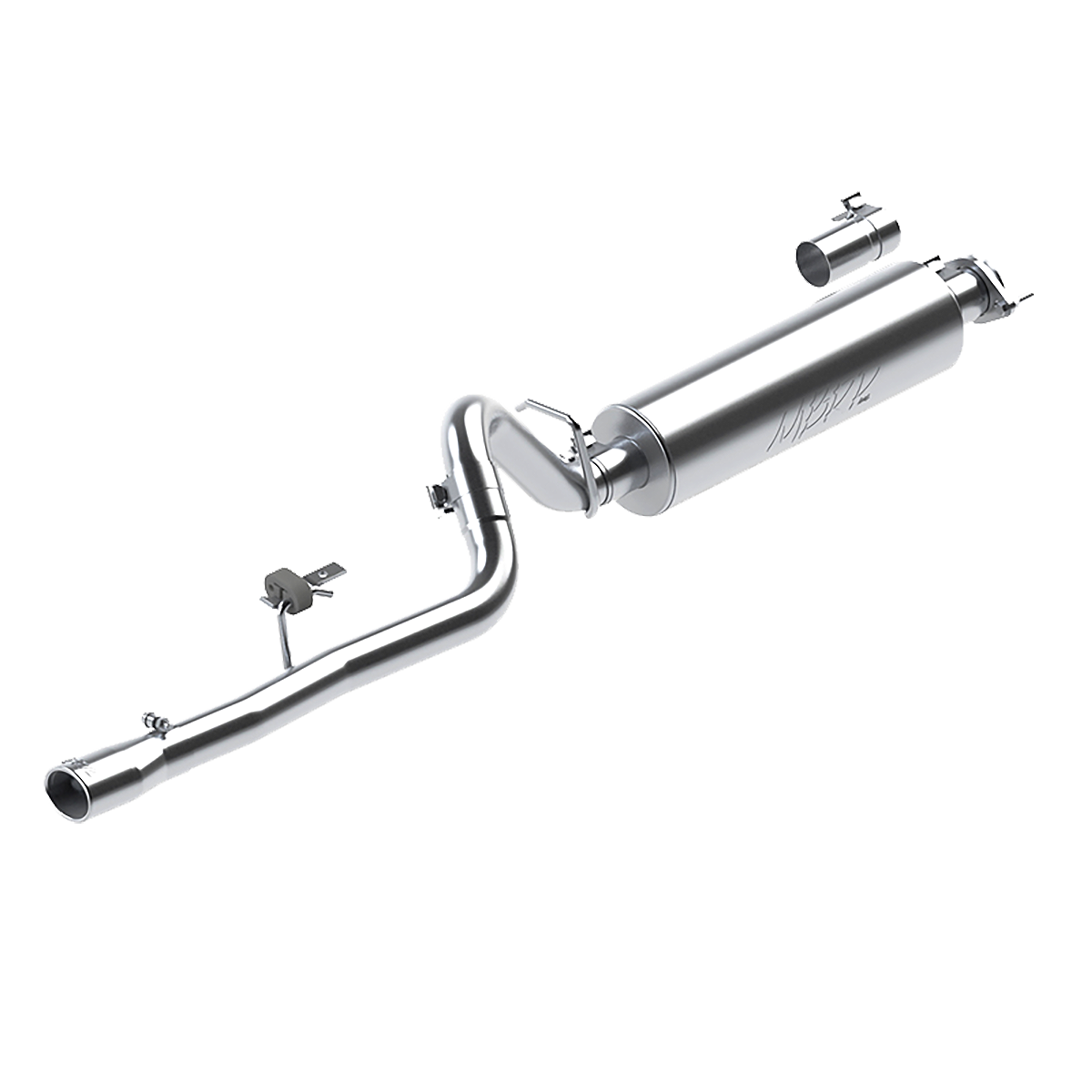 MBRP | 2.5 Inch Cat Back Exhaust System Single For 86-00 Cherokee 2.5L 87-01 Cherokee 4.0L T409 Stainless Steel  | S5534409