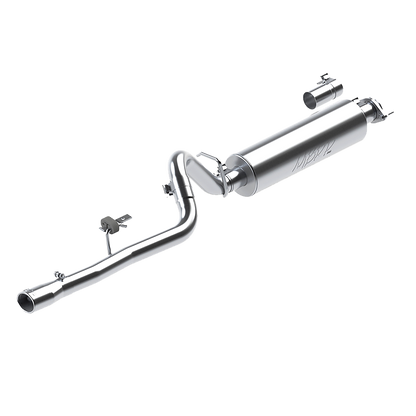 MBRP | 2.5 Inch Cat Back Exhaust System Single For 86-00 Cherokee 2.5L 87-01 Cherokee 4.0L T409 Stainless Steel  | S5534409