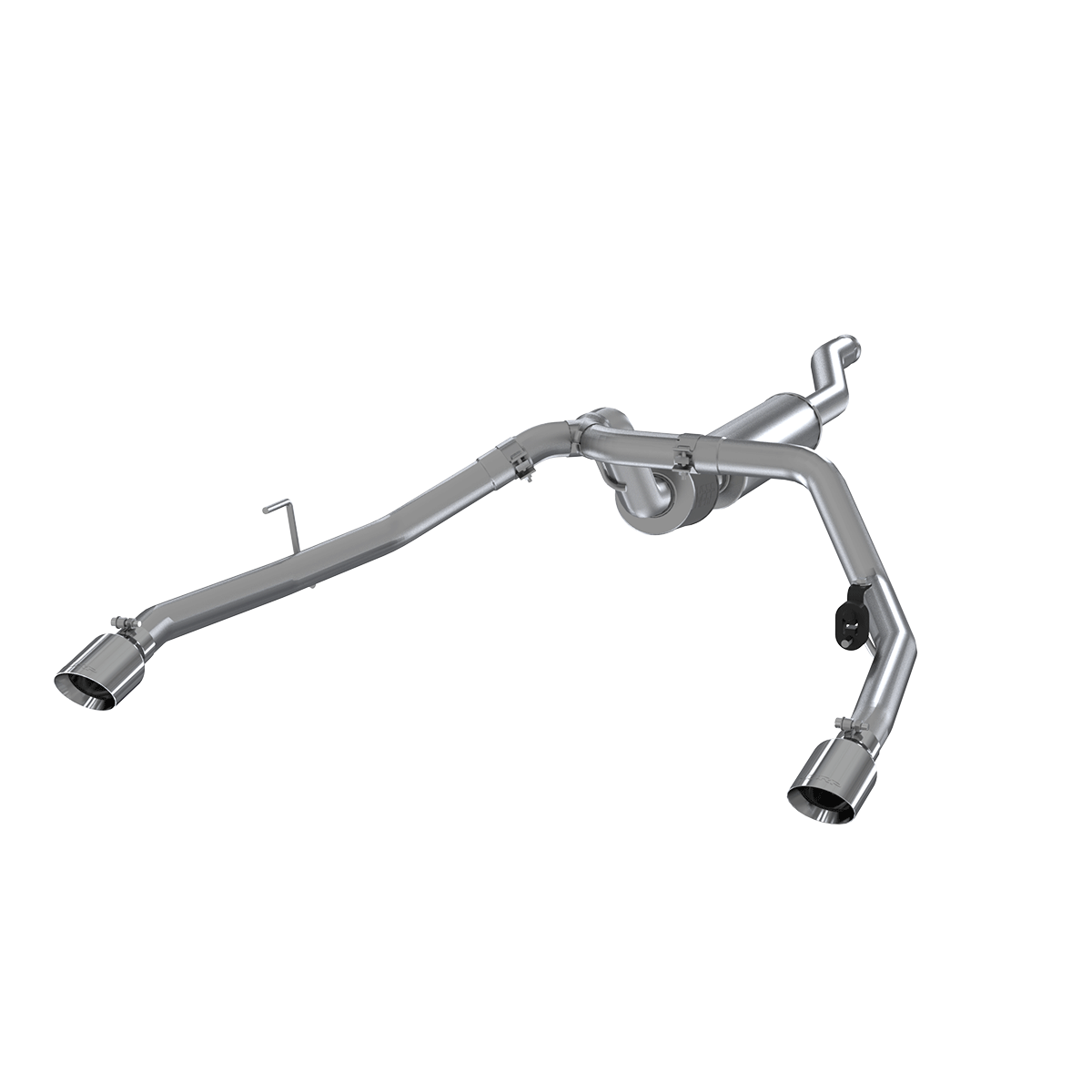 MBRP | Jeep 2.5 Inch Cat Back Exhaust System Dual Rear Exit Armor Pro Series For 20-Up Jeep Gladiator 3.6L  | S5538304