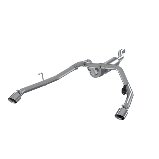 MBRP | Jeep 2.5 Inch Cat Back Exhaust System Dual Rear Exit Armor Pro Series For 20-Up Jeep Gladiator 3.6L  | S5538304