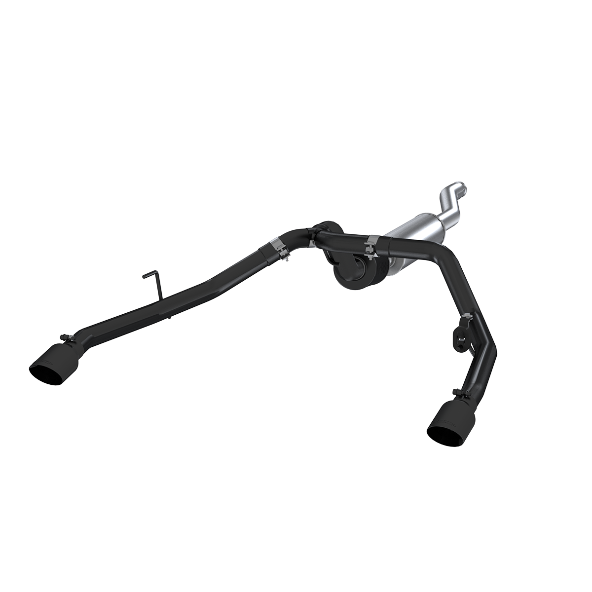 MBRP | Jeep 2.5 Inch Cat Back Exhaust System Dual Rear Exit Armor BLK Series For 20-Up Jeep Gladiator 3.6L  | S5538BLK