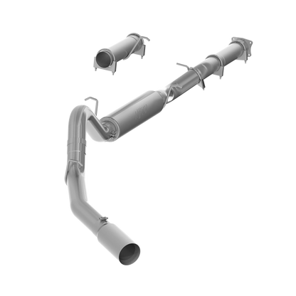 MBRP | 4 Inch Cat Back Exhaust System For 01-05 Silverado/Sierra 2500/3500 Duramax Ext/Crew Cab Single Side Aluminized Steel  | S6000AL
