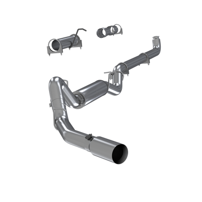 MBRP | 4 Inch Single Side Exhaust Pipe T304 Stainless Steel For 01-07 Silverado/Sierra 2500/3500 Duramax Extended/Crew Cab  | S6004304