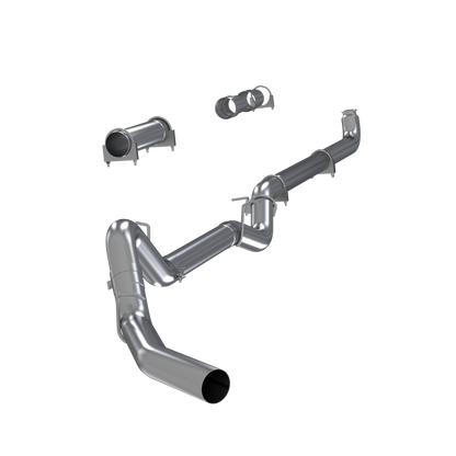 MBRP | 4 Inch Single Side Exhaust Pipe No Muffler T409 Stainless Steel For 01-07 Silverado/Sierra 2500/3500 Duramax Classic Extended/Crew Cab  | S6004SLM