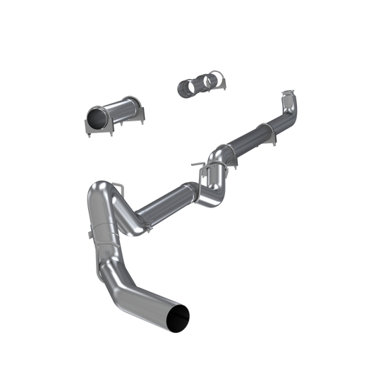 MBRP | 4 Inch Single Side Exhaust Pipe No Muffler T409 Stainless Steel For 01-07 Silverado/Sierra 2500/3500 Duramax Classic Extended/Crew Cab  | S6004SLM