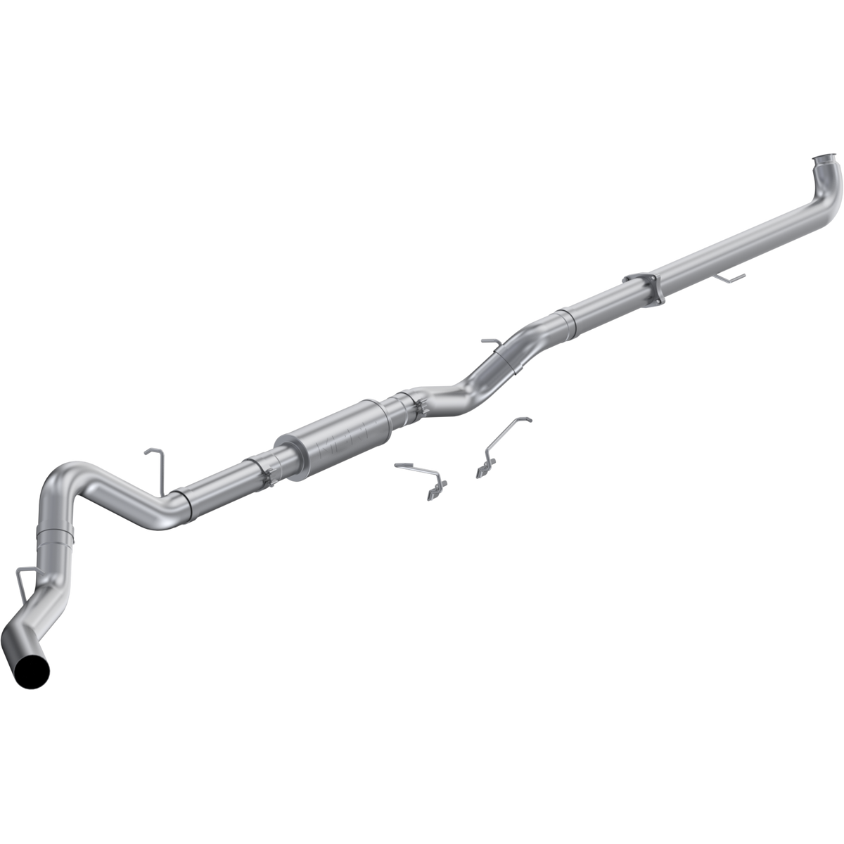 MBRP | 2001-2004 Chevrolet/GMC Silverado/Sierra 2500/3500 6.6L EC/CC 4 Inch Downpipe-Back Single Side Exit Aluminized Steel  | S6005P