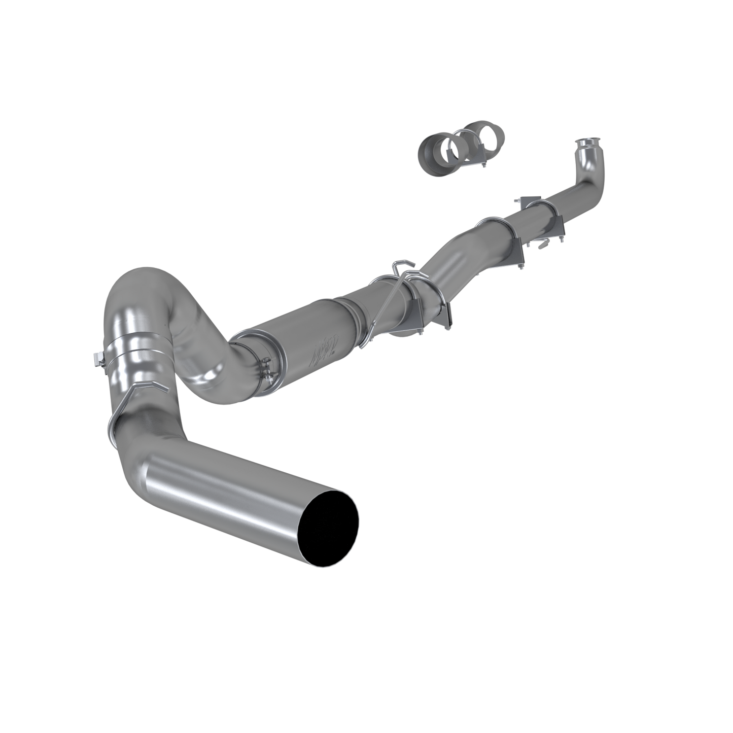 MBRP | 5 Inch Exhaust Pipe Single Side No Tip Included Aluminized Steel  | S60200P