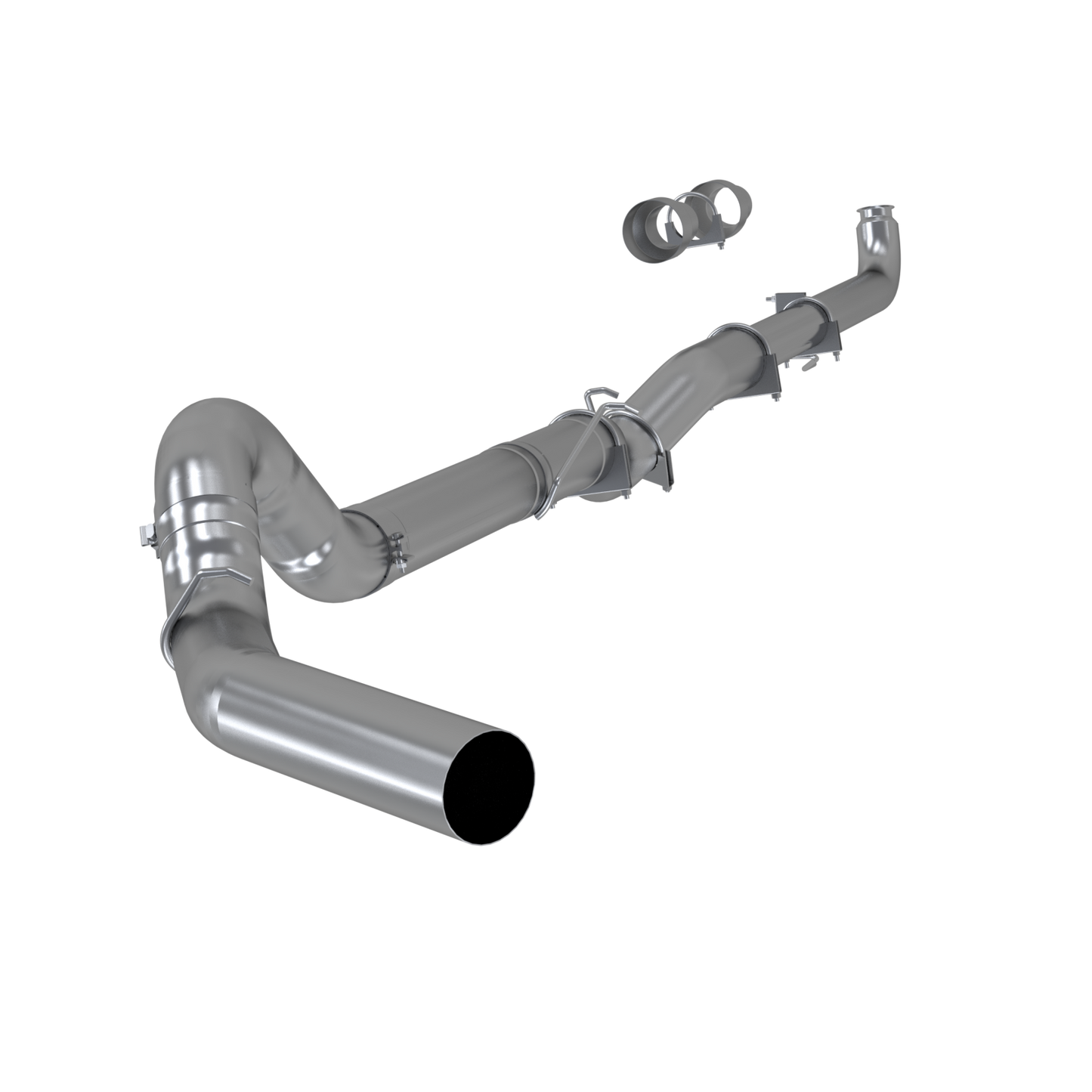 MBRP | 5 Inch Single Side 409 -No Muffler For 01-07 Silverado/Sierra 2500/3500 Duramax Classic Extended/Crew Cab  | S60200SLM