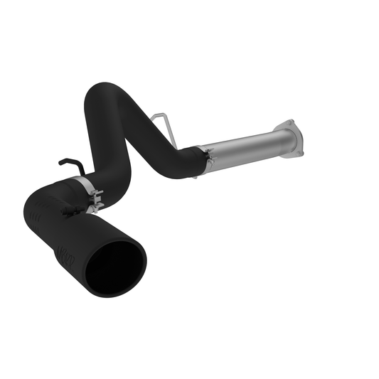 MBRP | 4 Inch Filter Back Single Side Black Coated For 07-10 Silverado/Sierra 2500/3500 Duramax All LMM  | S6026BLK