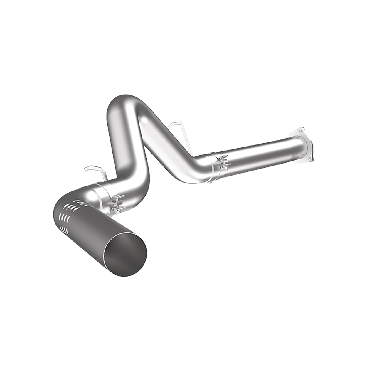 MBRP | 4 Inch Filter Back-No Muffler Single Side For 07-10 Silverado/Sierra 2500/3500 Duramax All LMM T409 Stainless Steel  | S6026SLM exhaust pipe