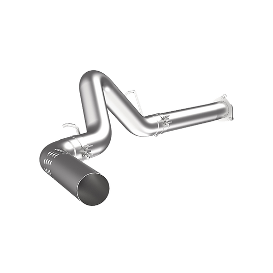 MBRP | 4 Inch Filter Back-No Muffler Single Side For 07-10 Silverado/Sierra 2500/3500 Duramax All LMM T409 Stainless Steel  | S6026SLM exhaust pipe