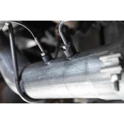 MBRP | 20-Up Silverado/Sierra 2500/3500 Armor BLK Black Coated Aluminized Steel 4 Inch Filter Back Single Side Exit Exhaust System  | S6059BLK