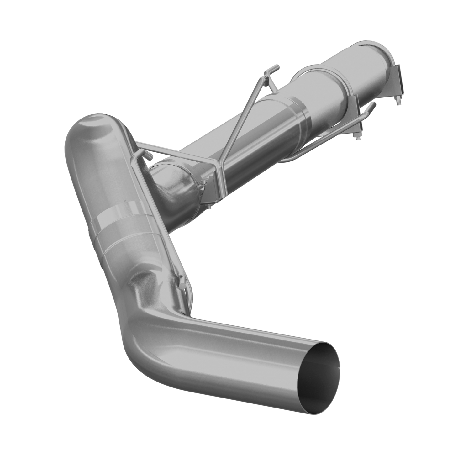 MBRP | 5 Inch Cat Back Exhaust System Single Side Exit No Muffler For 04-07 Dodge Ram 2500/3500 Cummins 600/610  | S61180PLM